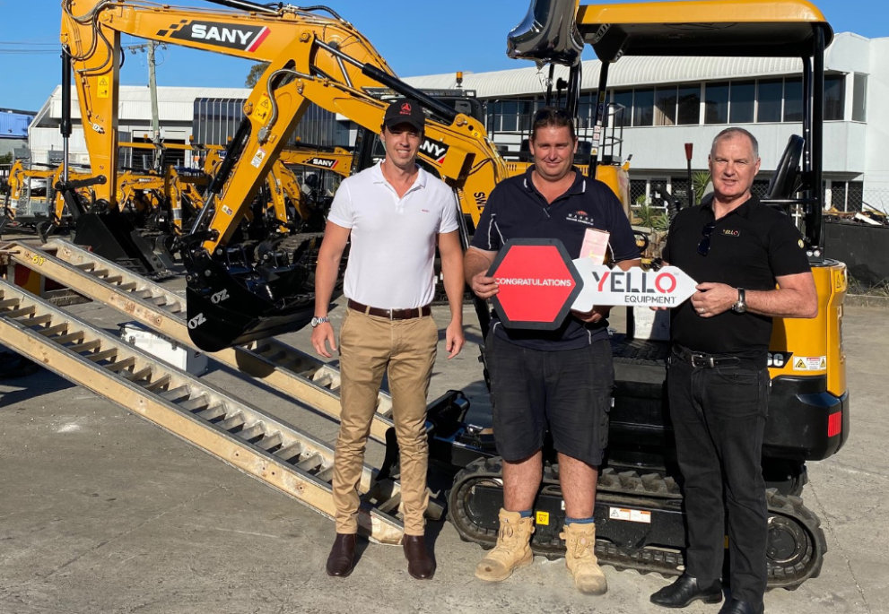 FIRST SANY EXCAVATOR DELIVERED TO CUSTOMER