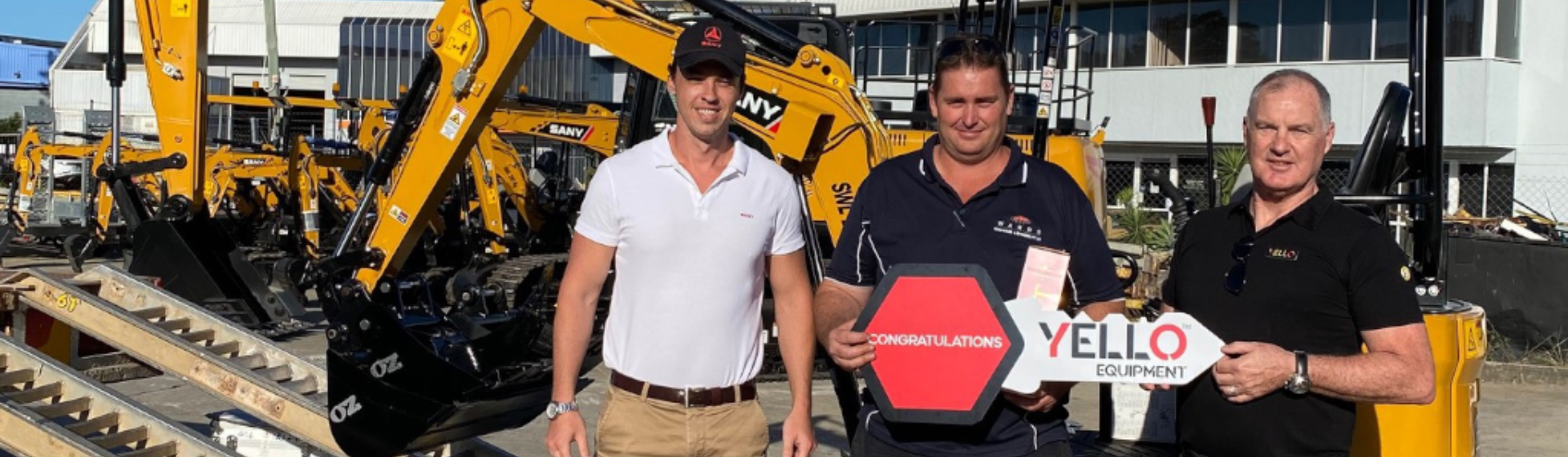 FIRST SANY EXCAVATOR DELIVERED TO CUSTOMER